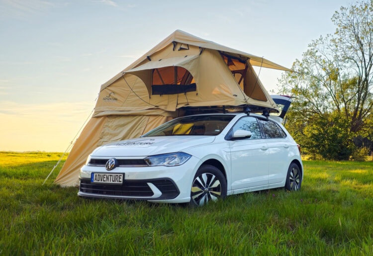 VW Polo mit Dachzelt