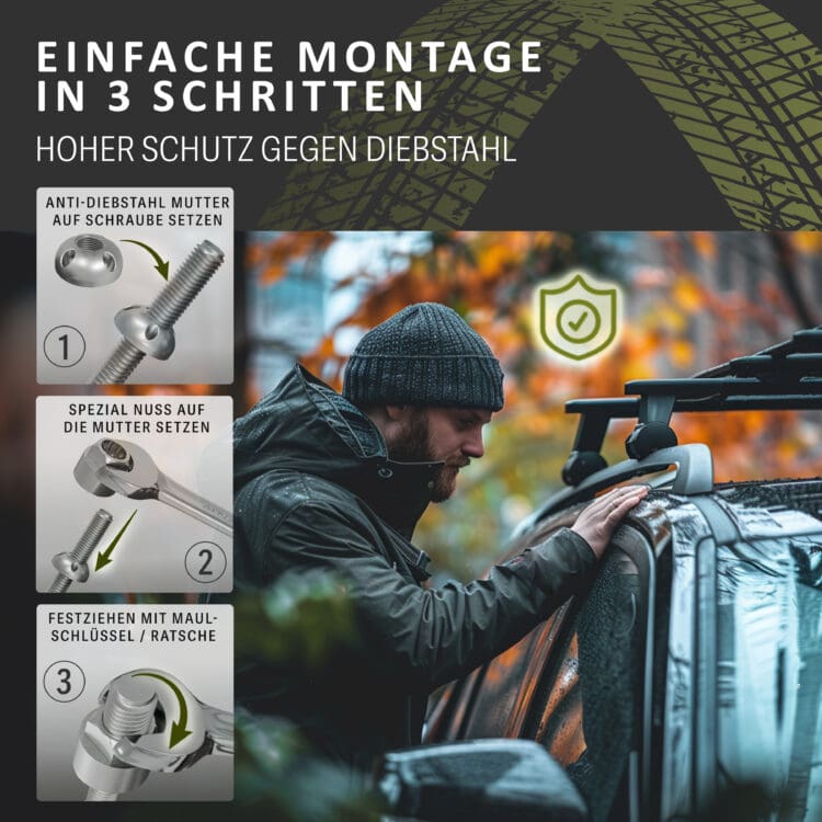 Anti-Diebstahl Muttern "4-Loch" in M6, M8, M10, M12 – Bild 6